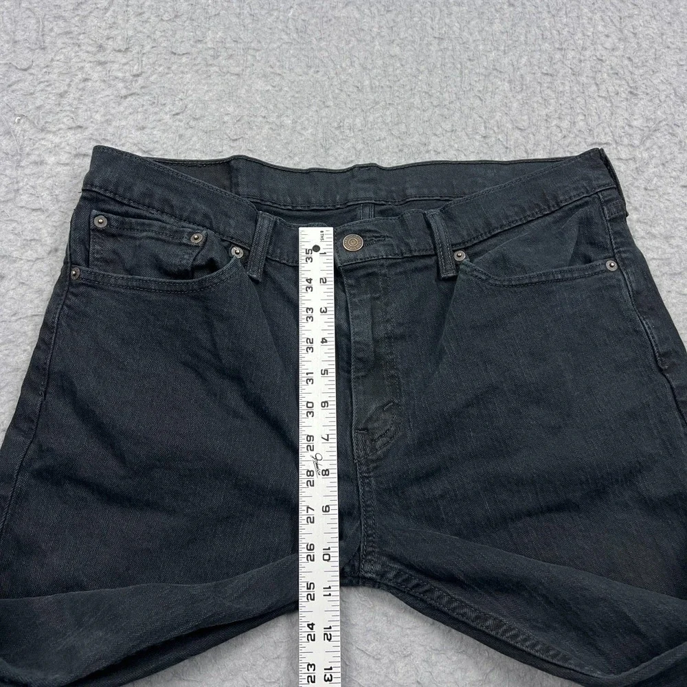 Levis 511‎ Jeans Men's 36x32 Black Tapered Leg Slim Stretch Red Tab Dark Denim